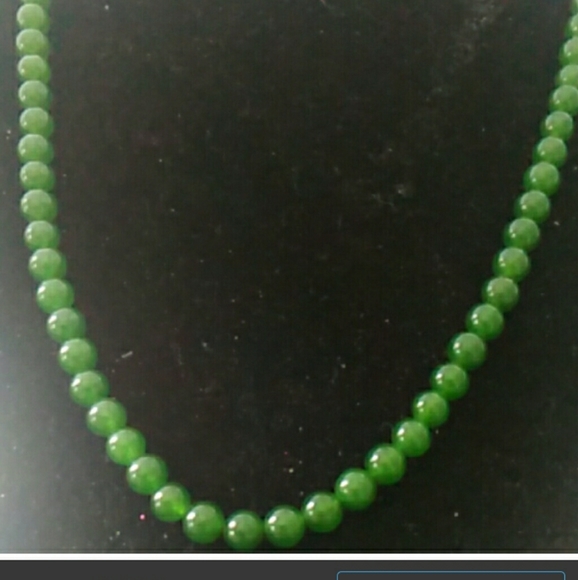 Vintagejadegreen necklaceRussian beads sale